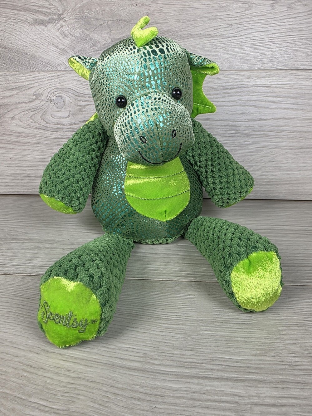 Scentsy Buddy Dragon Plush w Metallic Fabric Anthropomorphic SU10